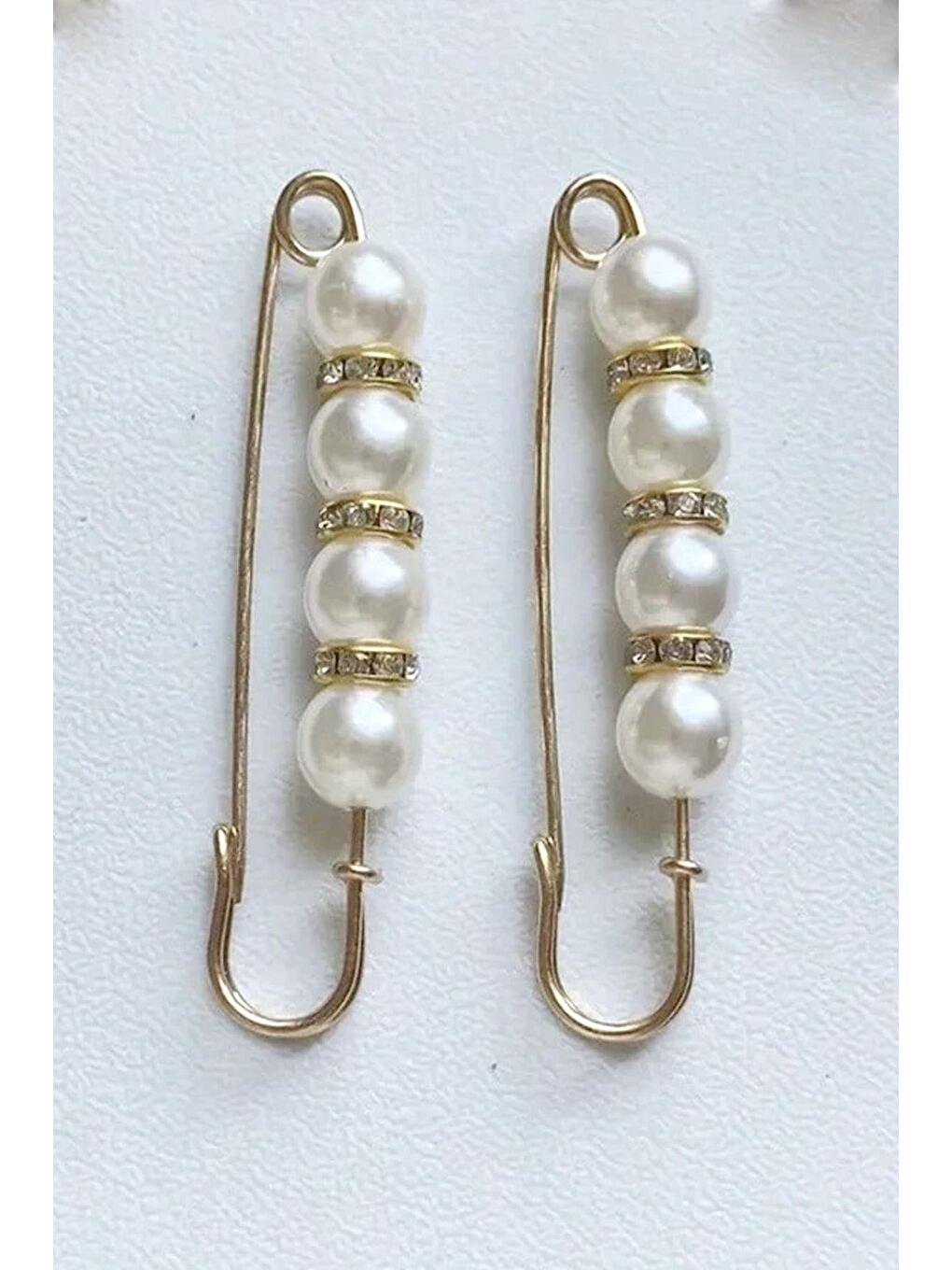 Sarı Çok Amaçlı İnci Detaylı Büyük İskoç İğne 2 Adet-2