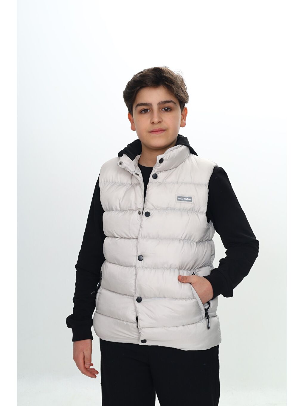 Bej Erkek Çocuk Göğsü Armalı Şişme Yelek-5