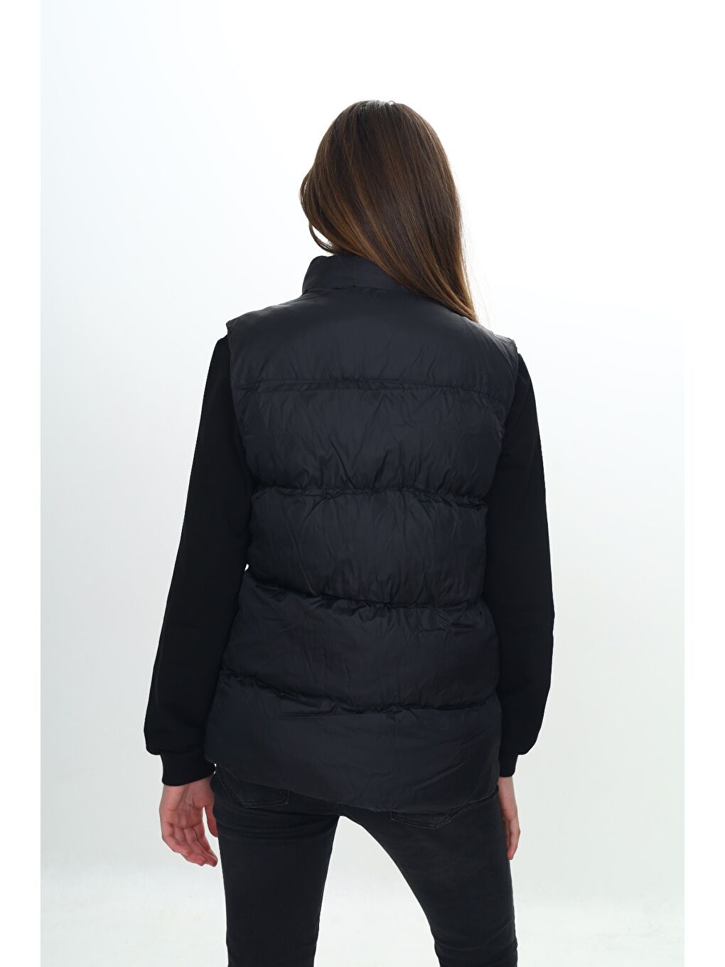 Siyah Kız Çocuk Göğsü Armalı Şişme Yelek-7