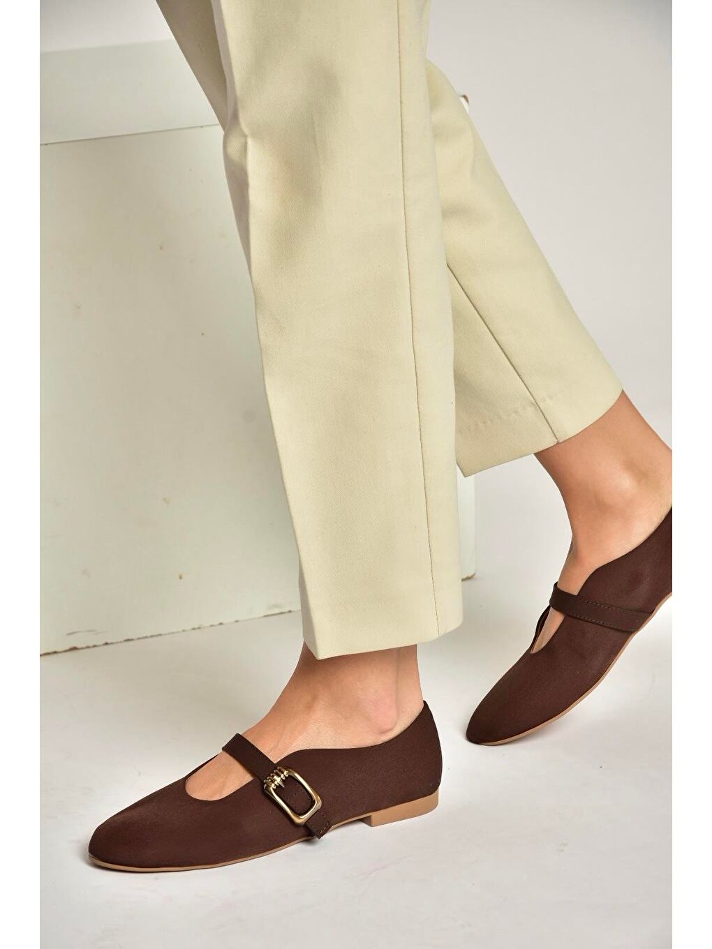 Kahverengi Kadın Babet Y820650204-4