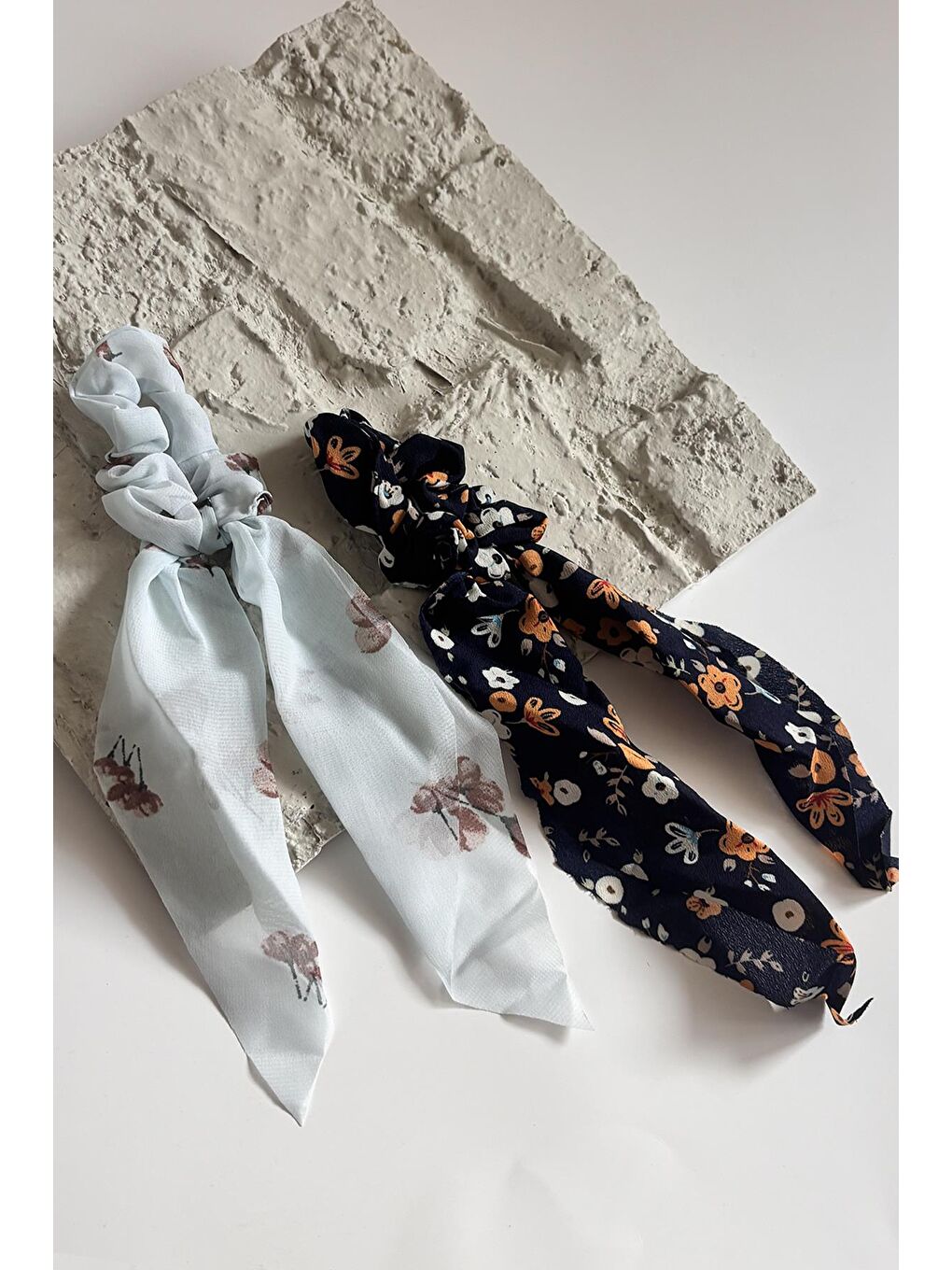 Siyah Fularlı Saç Tokası 2'li Paket-2