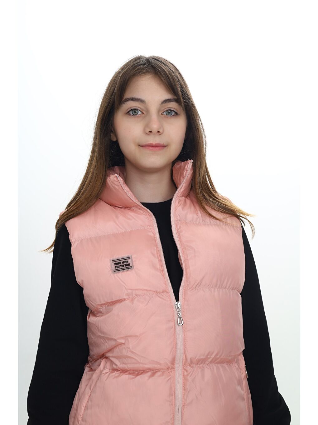 Pembe Kız Çocuk Göğsü Armalı Şişme Yelek-6