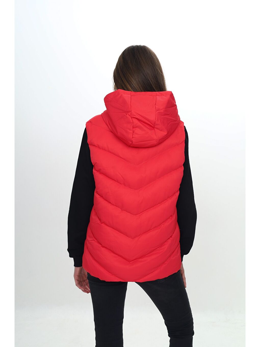 Kırmızı Kız Çocuk Göğsü Armalı Şişme Yelek-6