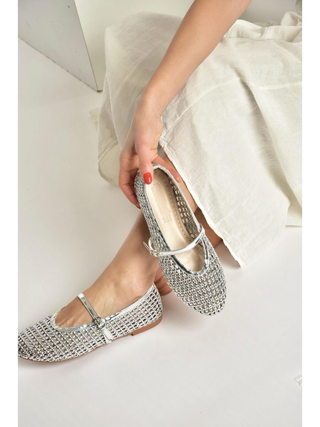 Gri Gümüş Kadın Babet Y820724109-3