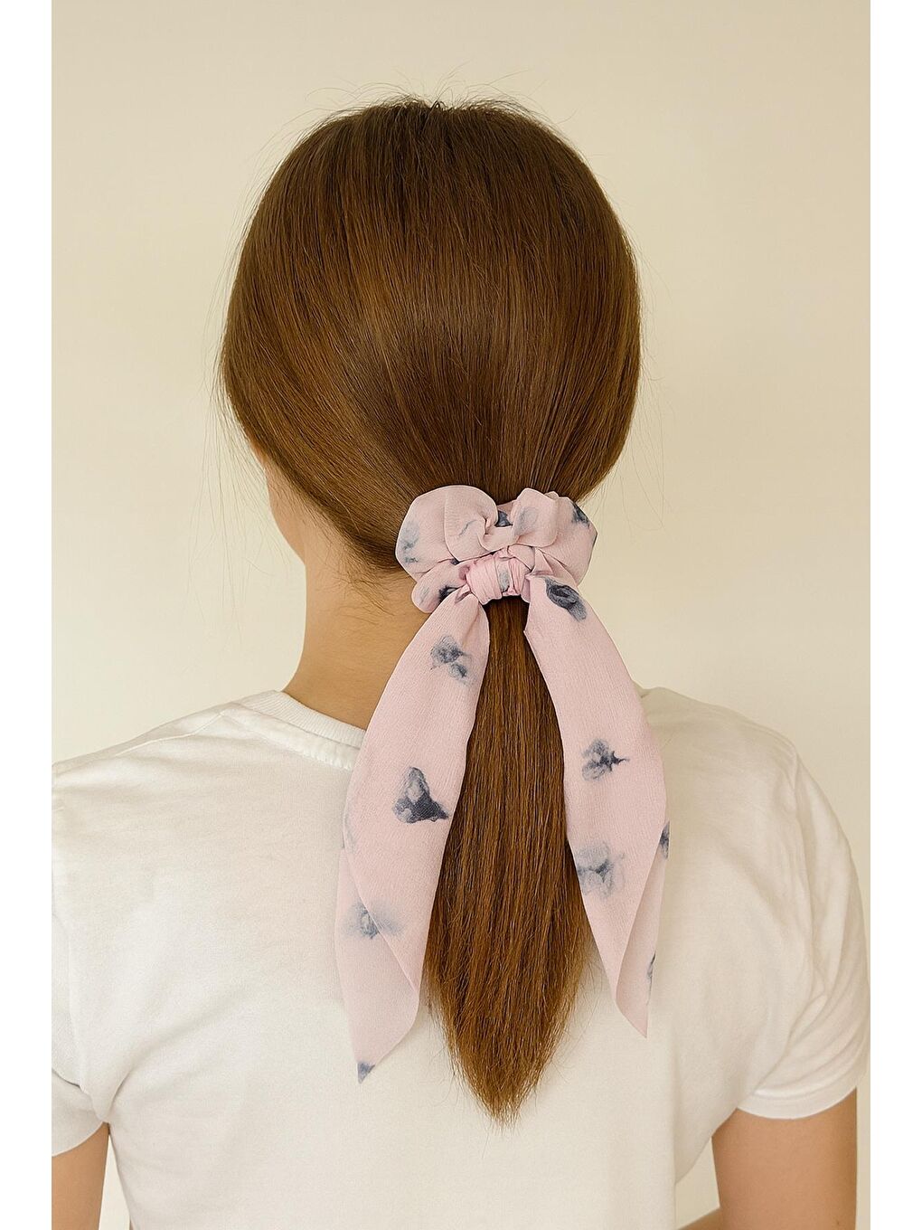 Lila Fularlı Saç Tokası 2'li Paket-3