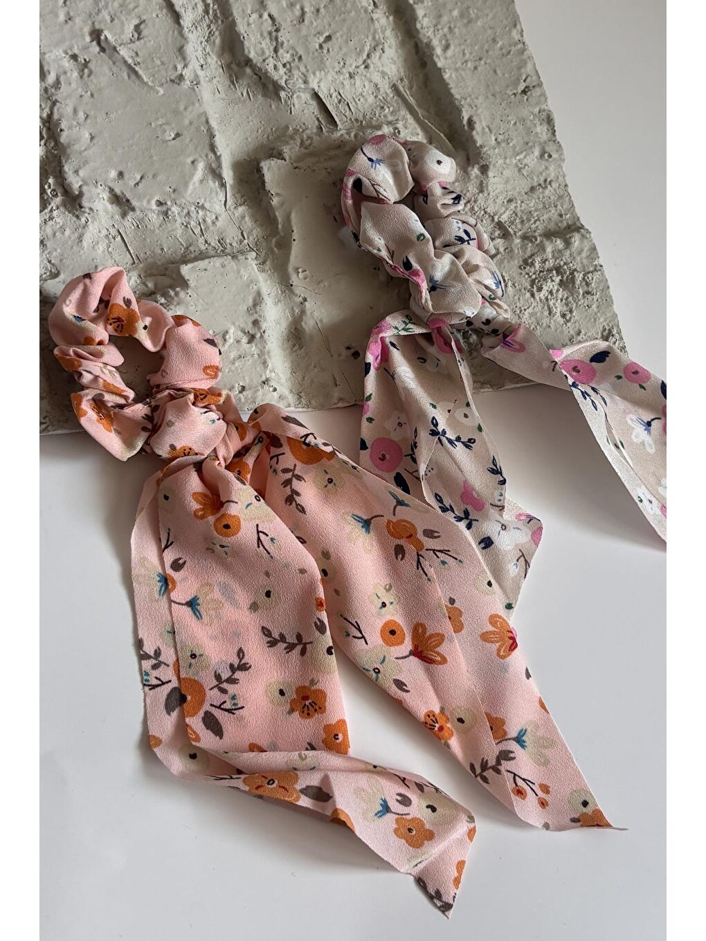 Pembe Fularlı Saç Tokası 2'li Paket-3