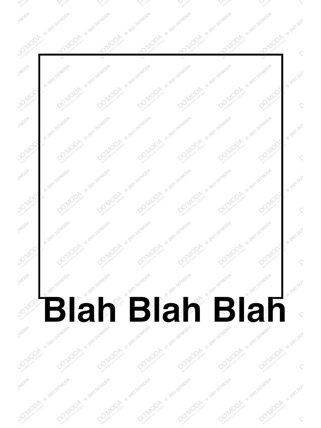 Beyaz Blah Grafik Baskılı, Pamuklu Bisiklet Yaka Erkek Tişört-1