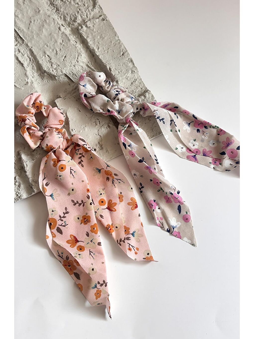 Pembe Fularlı Saç Tokası 2'li Paket-4