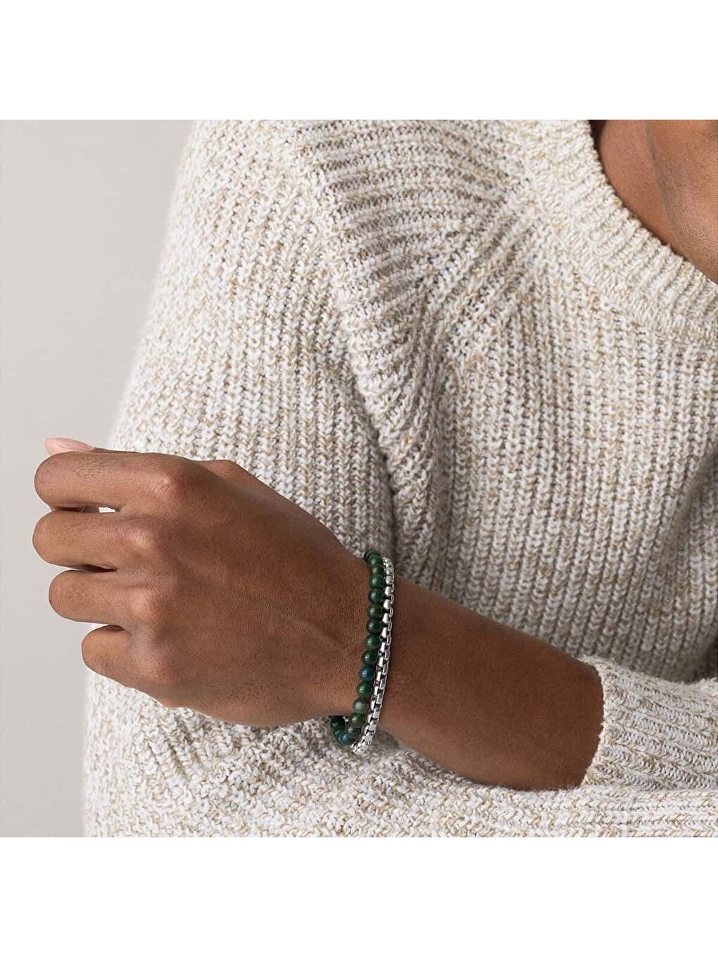 Yeşil JF04940SET Erkek Bileklik Seti-3