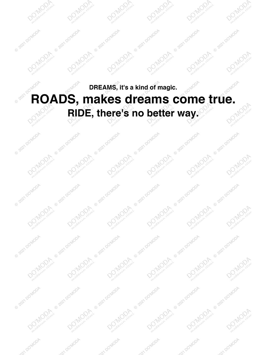 Beyaz Roads slogan Baskılı, Pamuklu Bisiklet Yaka Erkek Tişört-2
