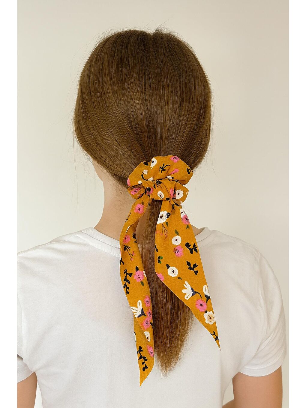 Kahverengi Fularlı Saç Tokası 2'li Paket-3