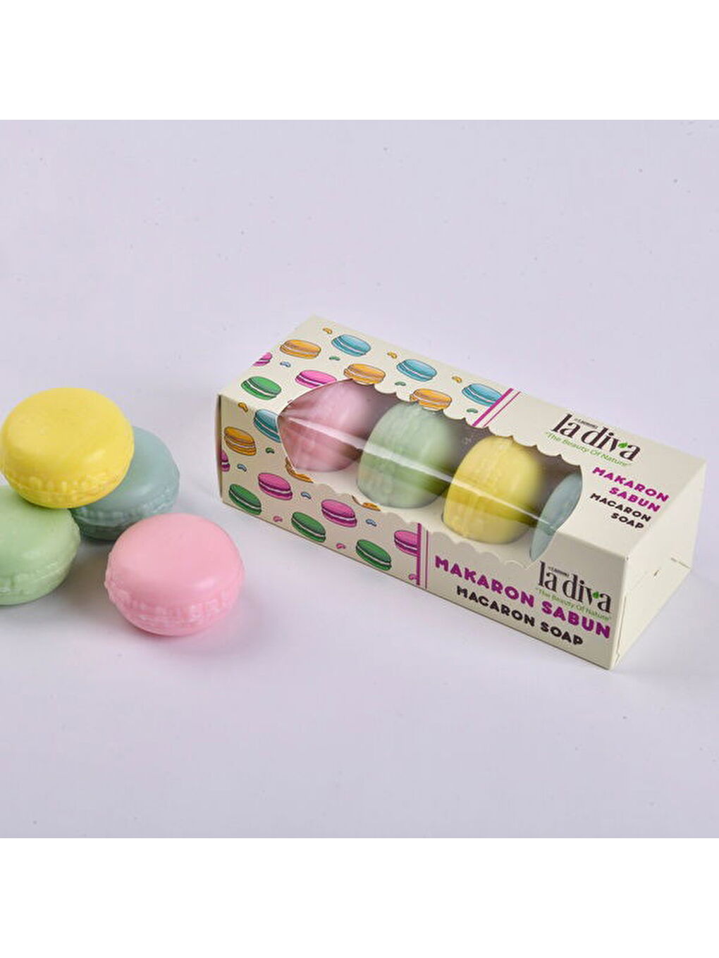 4'lü Makaron Sabun - Renkli-1