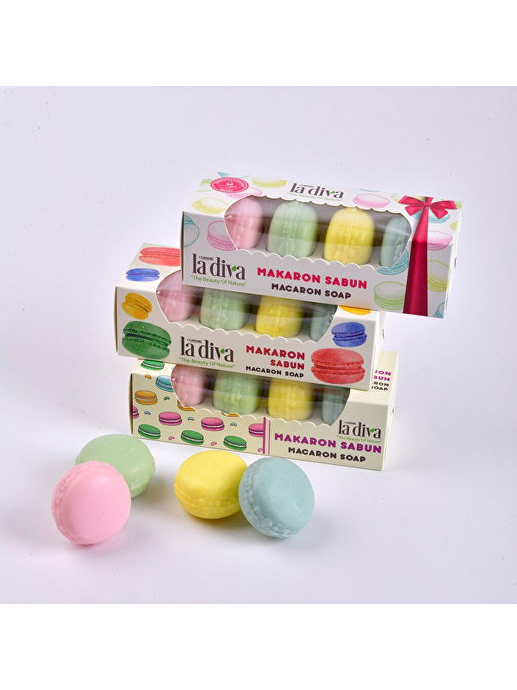 4'lü Makaron Sabun - Renkli-3
