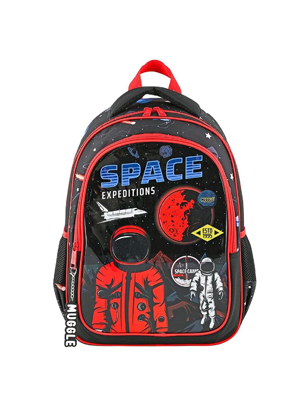 Muggle 2 Bölmeli Space Expeditions Okul Sırt Çantası+Beslenme Çantası - 1