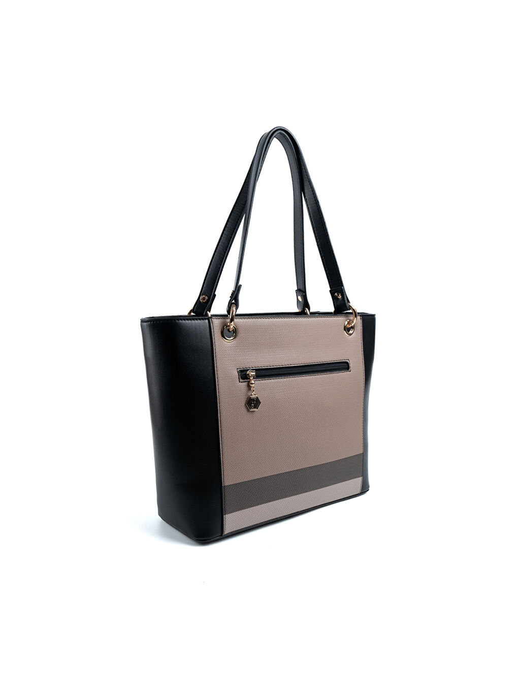 Kahverengi Kadın Omuz Çantası 1176-48188 SILVER POLO BAYAN ÇANTASI M80 KAHVE-MAT SİYAH-3