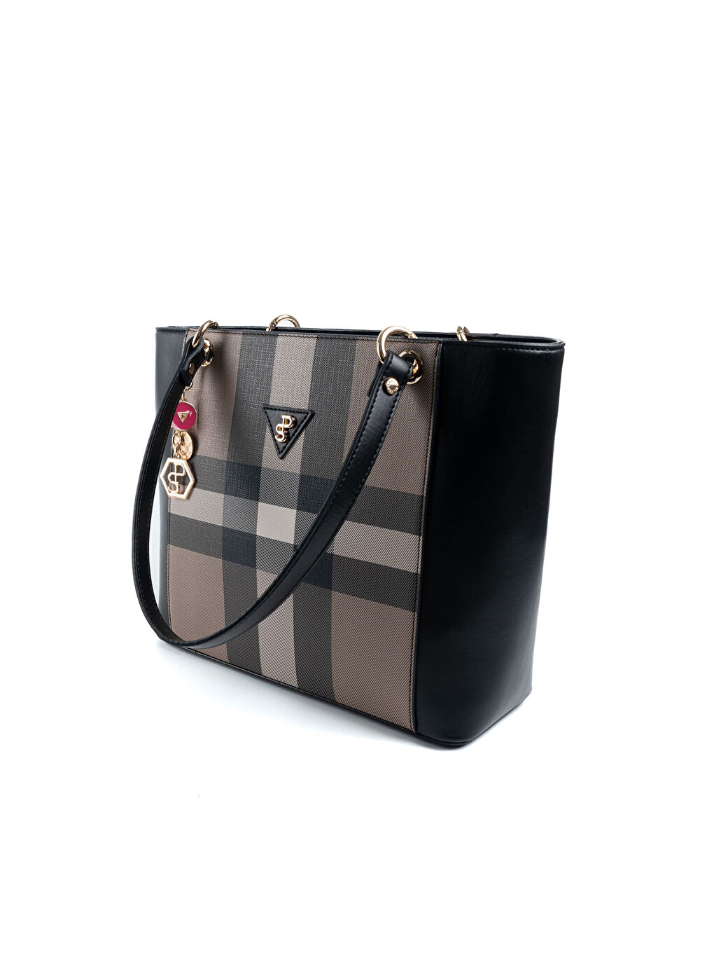 Kahverengi Kadın Omuz Çantası 1176-48188 SILVER POLO BAYAN ÇANTASI M80 KAHVE-MAT SİYAH-4