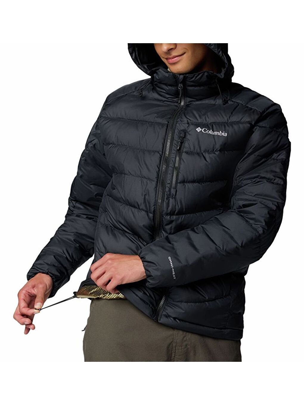 Siyah Labyrinth Loop Hooded Erkek Mont WO3560-2
