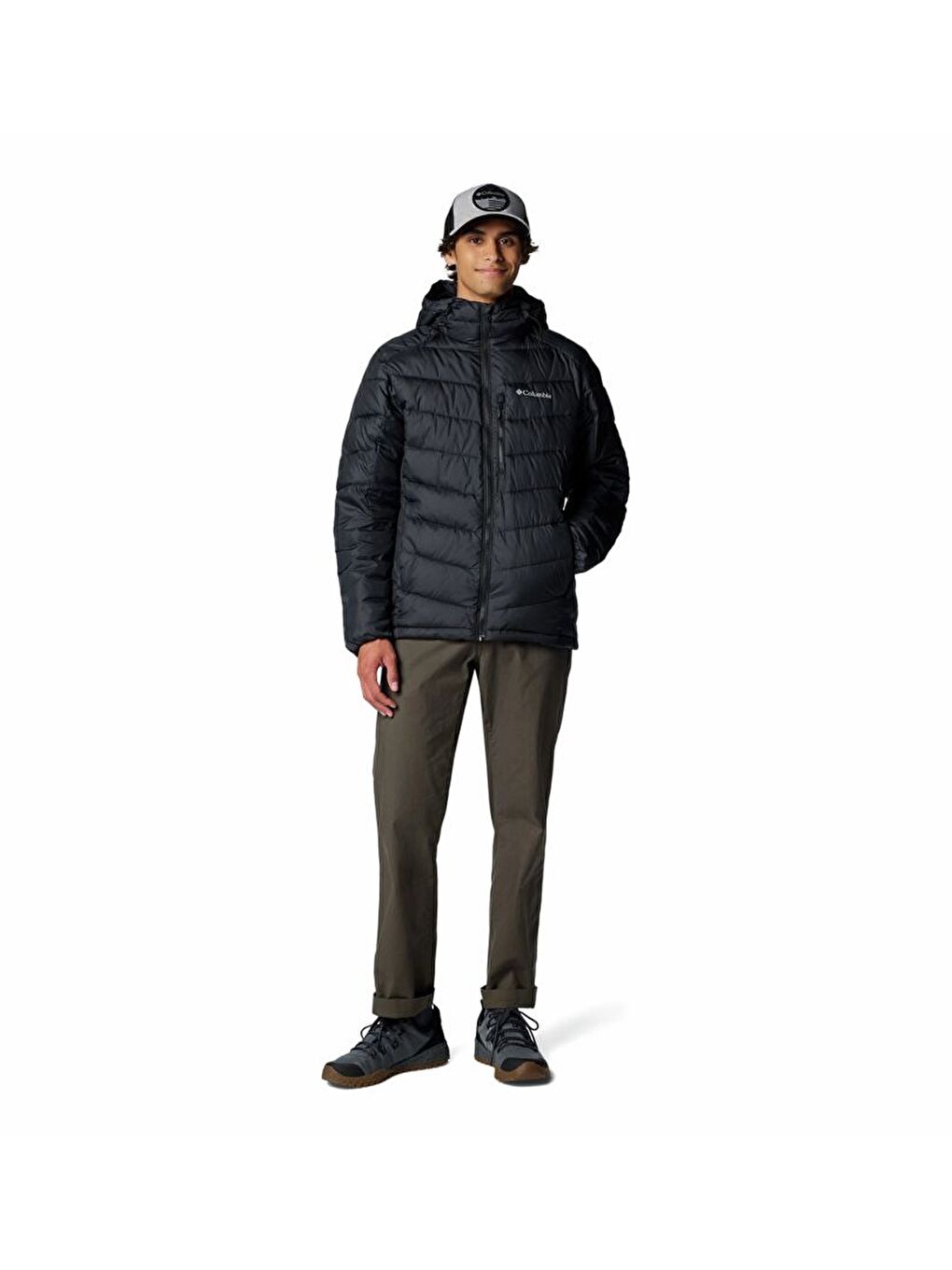 Siyah Labyrinth Loop Hooded Erkek Mont WO3560-5