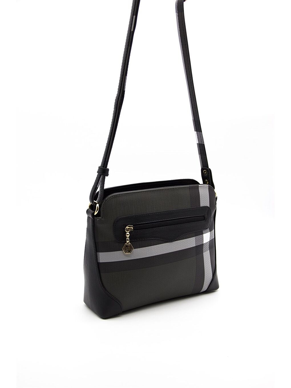 Siyah Kadın 364-35984 SILVER POLO ÇAPRAZ ÇANTA MK129 SİYAH-MAT SİYAH-4