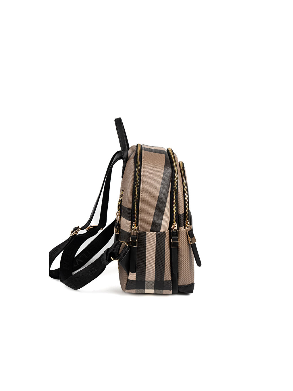 Kahverengi Kadın 1265-48629 SILVER POLO SIRT ÇANTASI MK80 KAHVE-MAT SİYAH-2