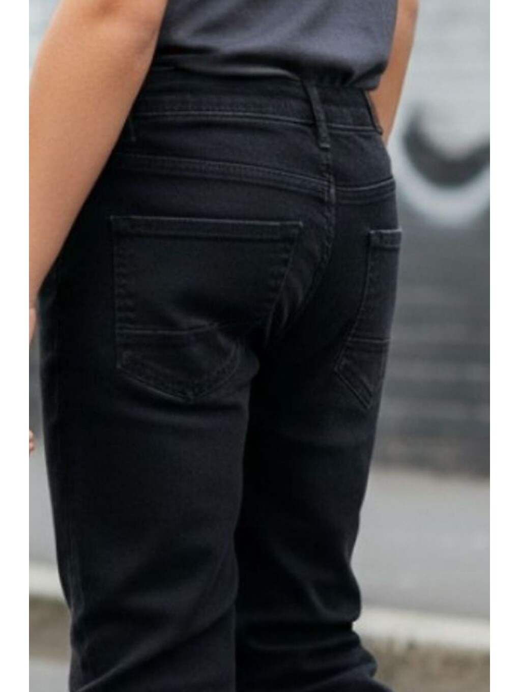 Siyah Erkek Çocuk Elastanlı Jean Pantolon Pnt6012-4