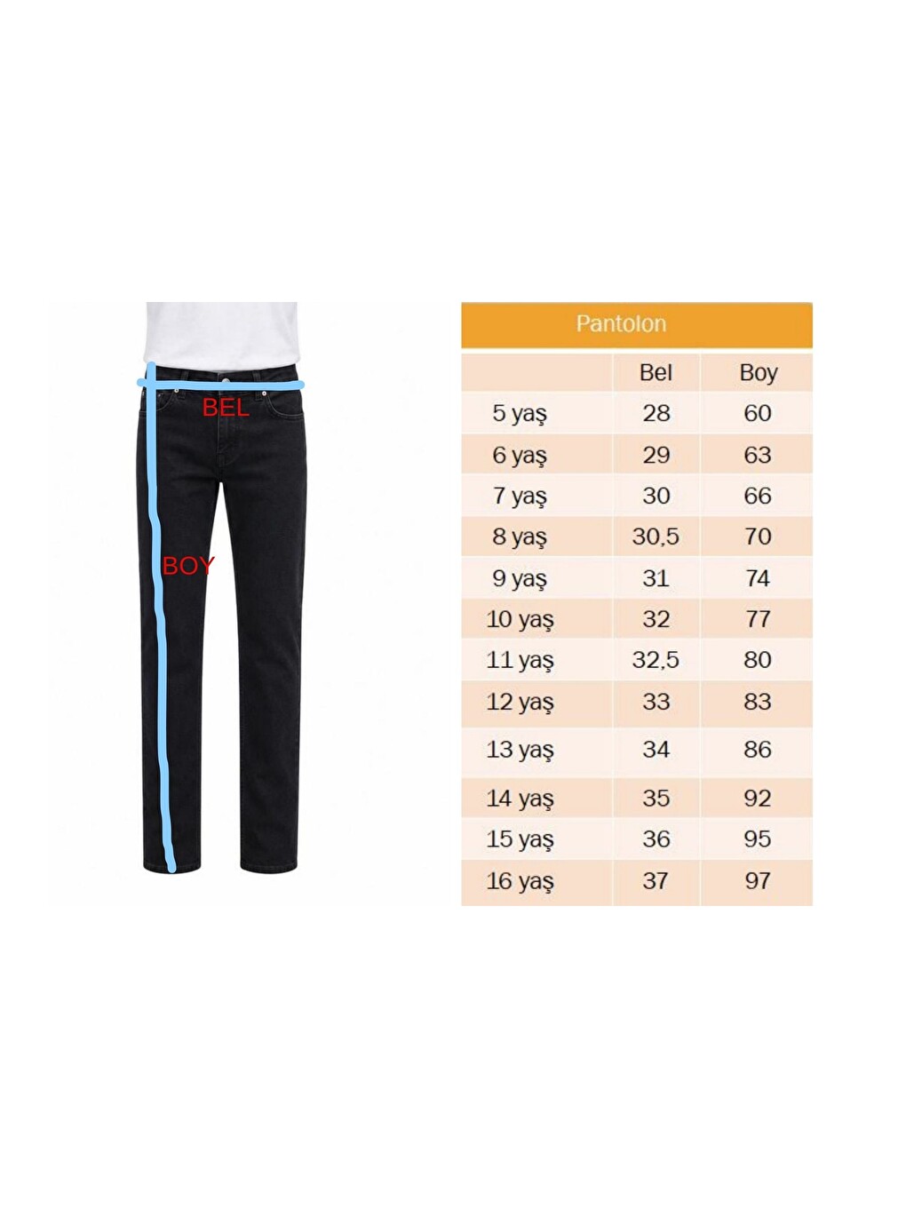 Siyah Erkek Çocuk Elastanlı Jean Pantolon Pnt6012-6