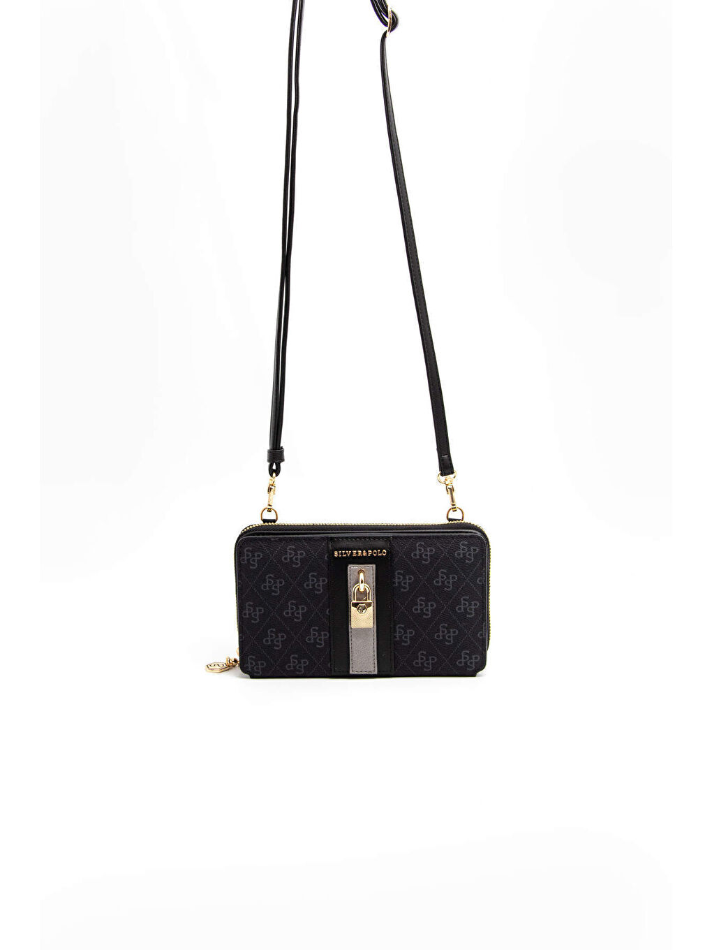 Siyah Kadın Çapraz Çanta 1138-45377 SILVER POLO BAYAN PORTFÖY M178 SİYAH-MAT SİYAH