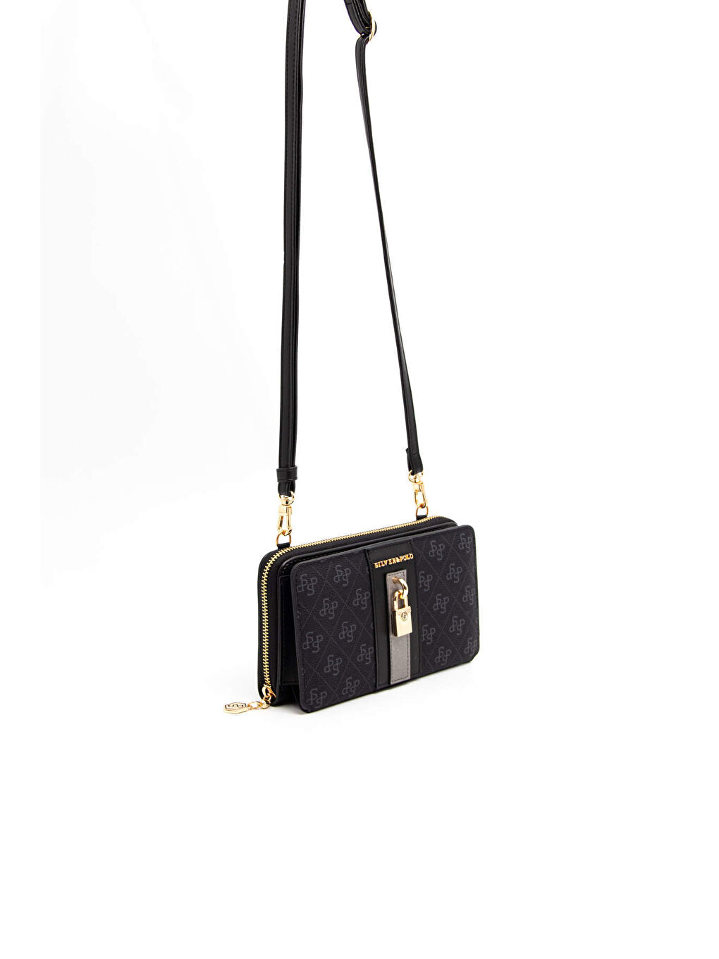 Siyah Kadın Çapraz Çanta 1138-45377 SILVER POLO BAYAN PORTFÖY M178 SİYAH-MAT SİYAH-1