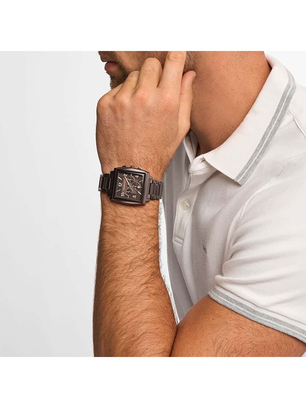 Kahverengi MK9234 Erkek Kol Saati-3