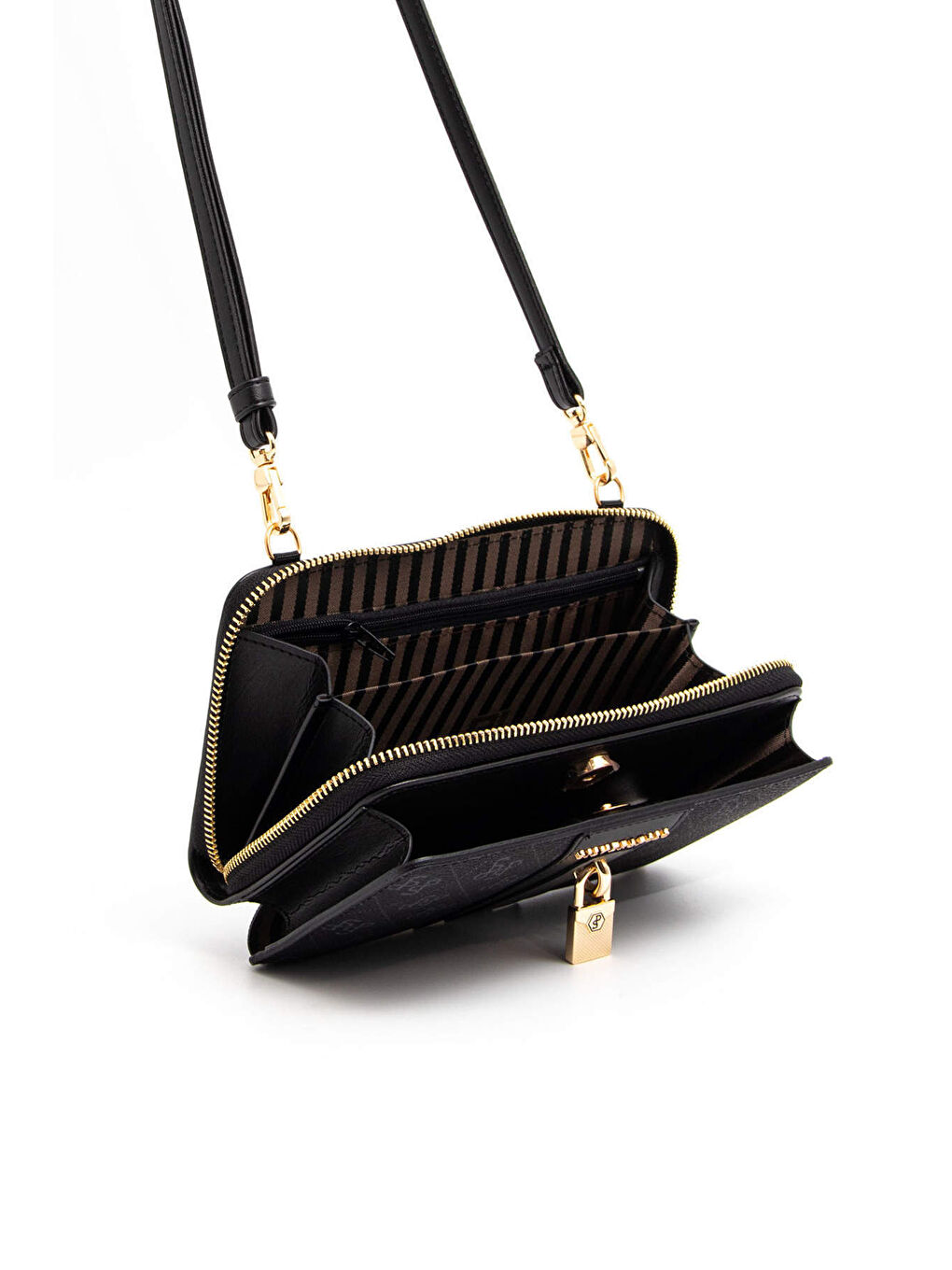 Siyah Kadın Çapraz Çanta 1138-45377 SILVER POLO BAYAN PORTFÖY M178 SİYAH-MAT SİYAH-2