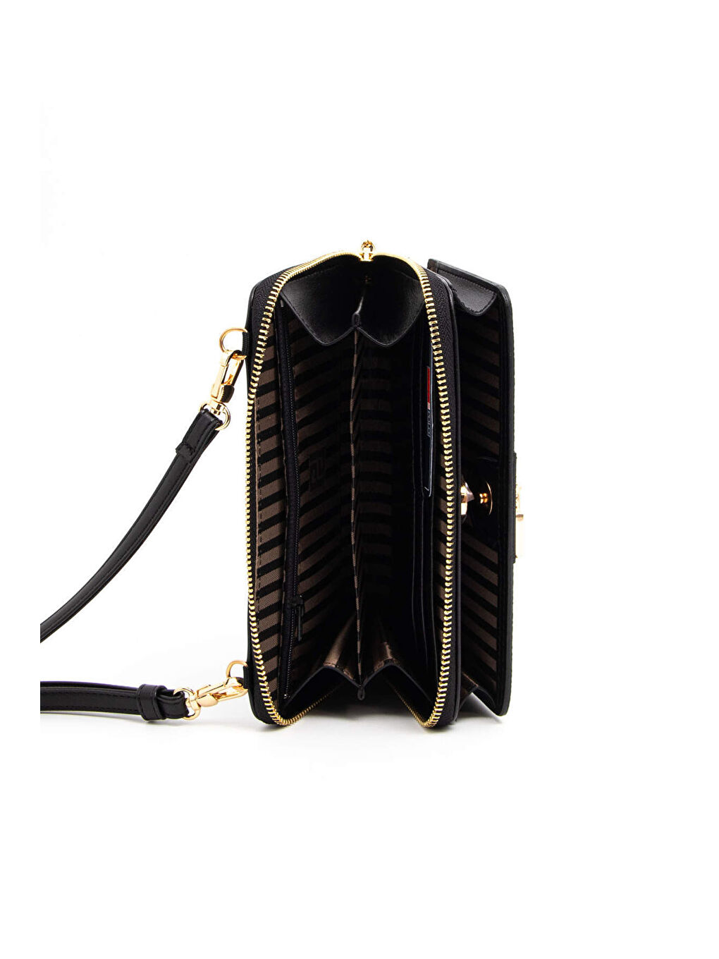 Siyah Kadın Çapraz Çanta 1138-45377 SILVER POLO BAYAN PORTFÖY M178 SİYAH-MAT SİYAH-4