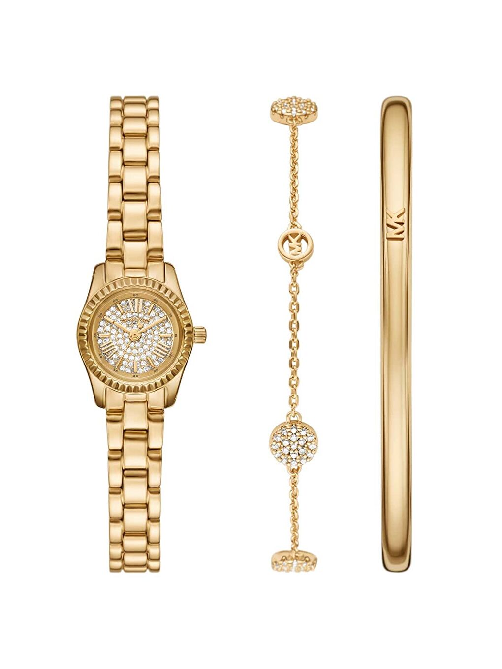 Sarı MK4944SET Kadın Kol Saati ve Bileklik Seti