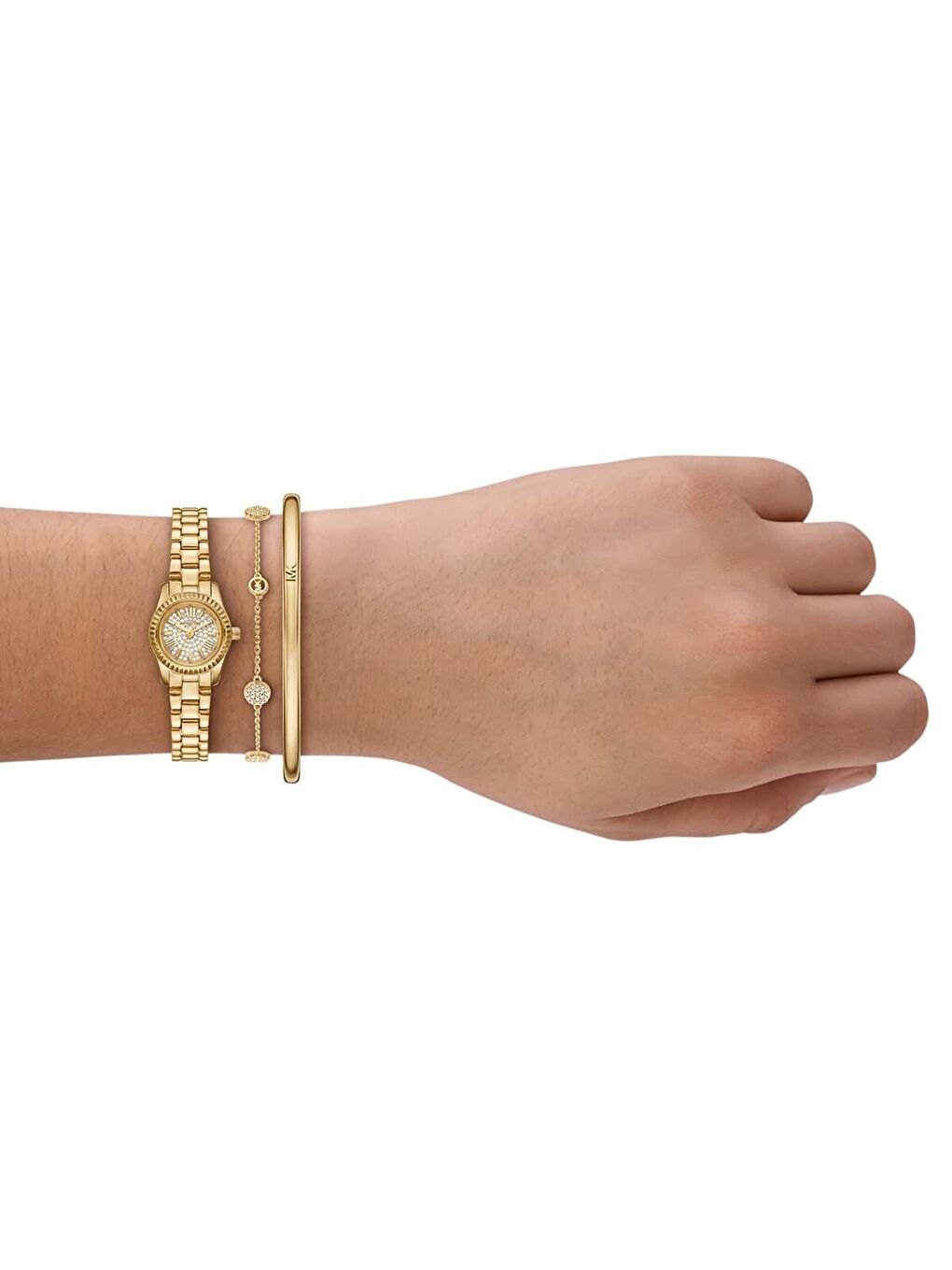 Sarı MK4944SET Kadın Kol Saati ve Bileklik Seti-3