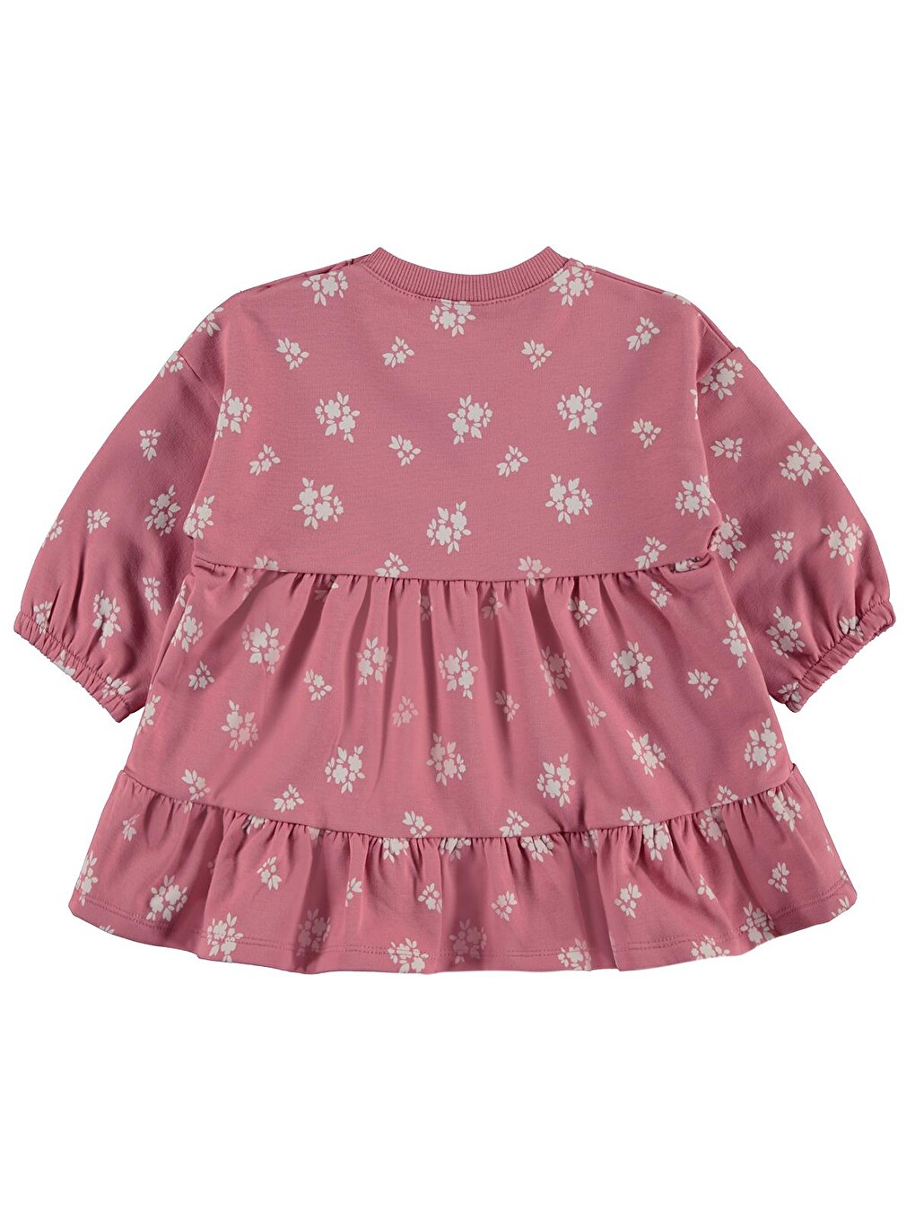 Baby Çiçek Empirme Basic 6-18 Ay Elbise - Pembe-1
