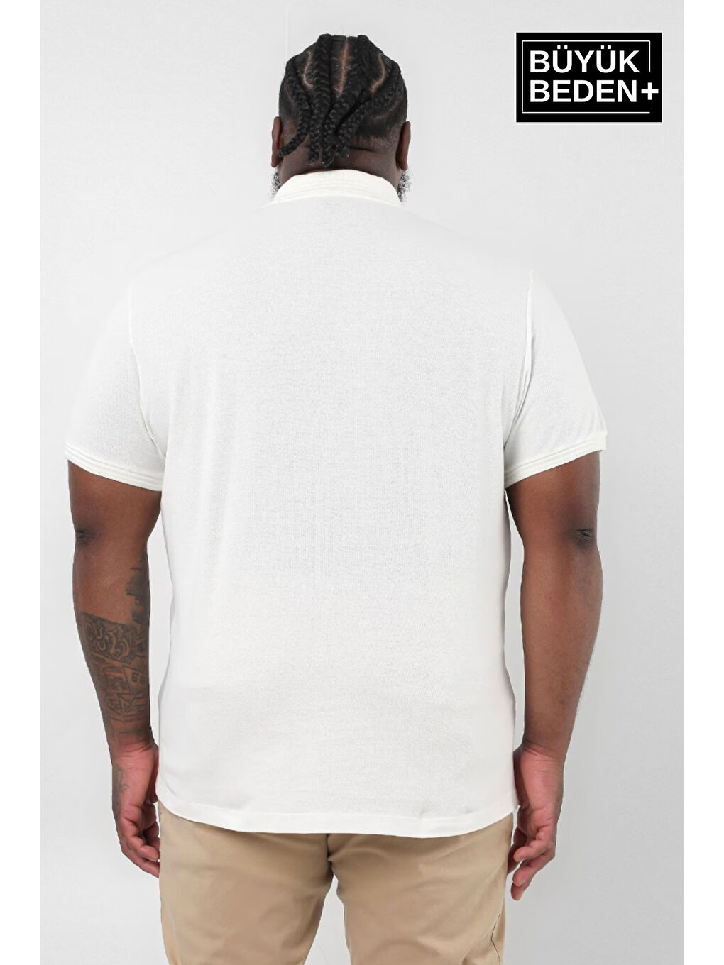 Beyaz Erkek Polo Yaka Tişört SPR25BPL25-2
