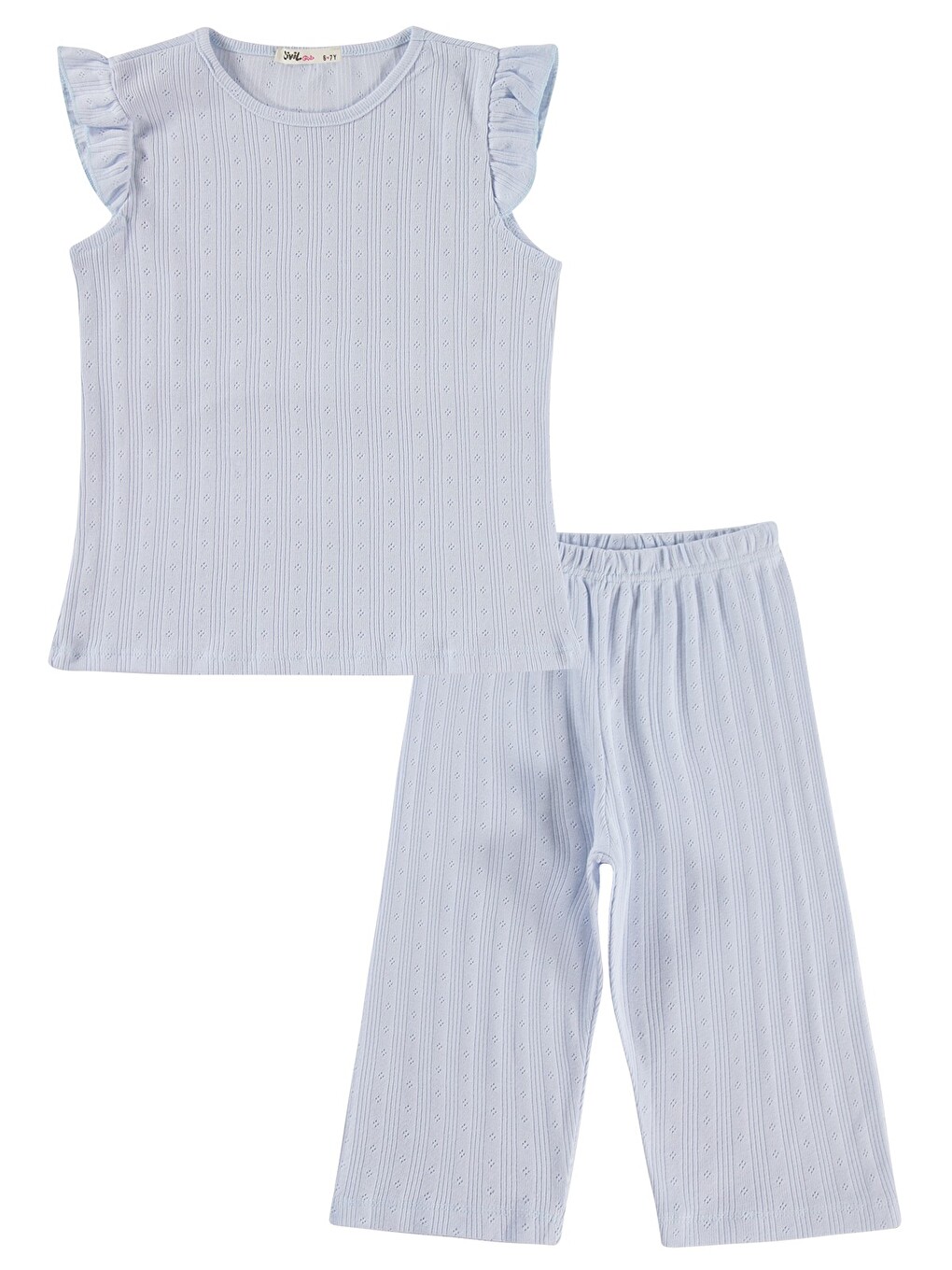 Girls Kaprili 10-13 Yaş Pijama Takımı - Mavi-3