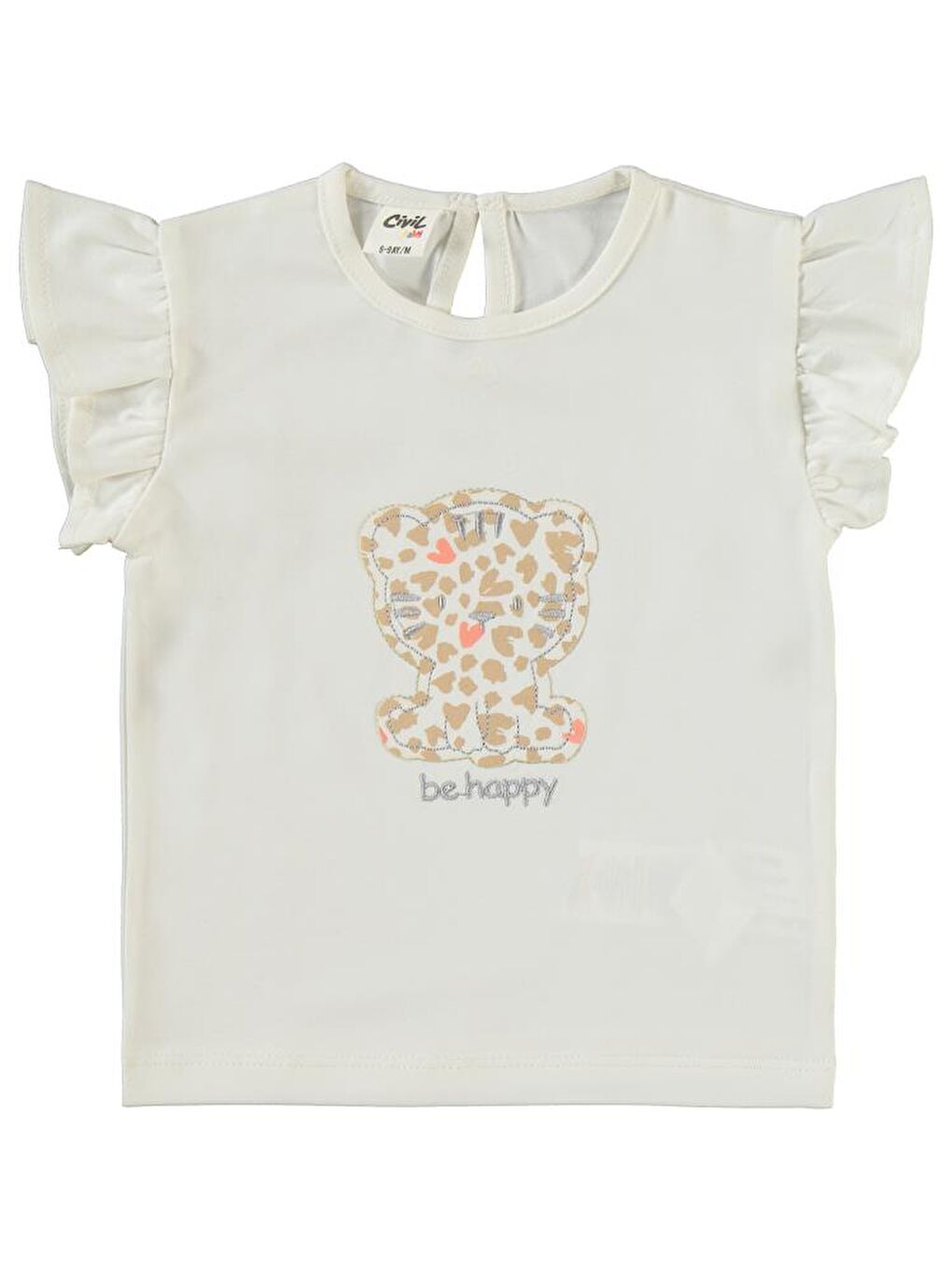 Baby Be Happy Nakışlı 6-18 Ay Takım - Ekru12-18 Ay-1