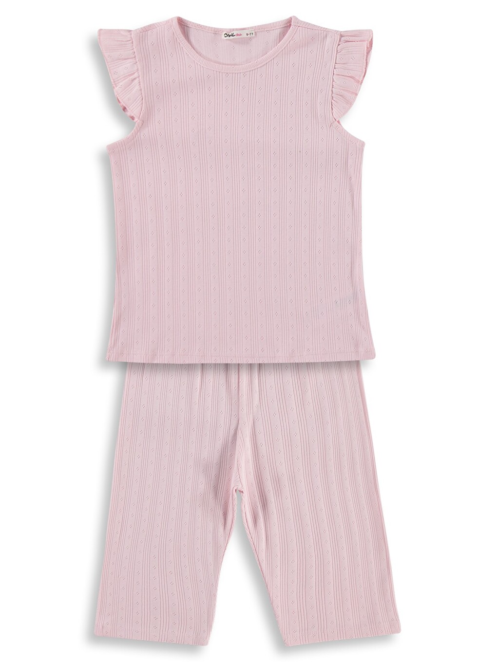 Girls Kaprili 10-13 Yaş Pijama Takımı - Pembe