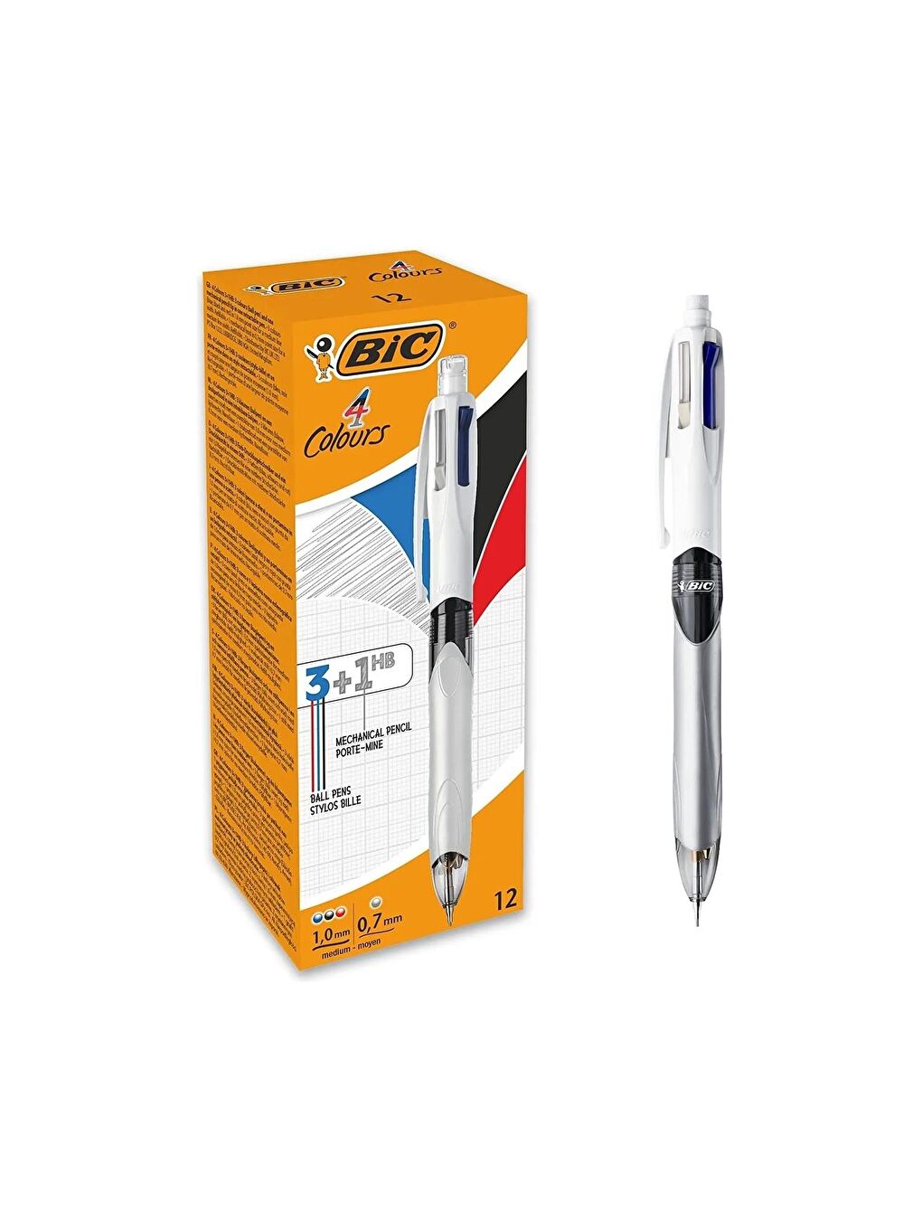 Bic Karışık Multifunction 3+1 Fonksiyonlu Tükenmez - Versatil Kalem - 3