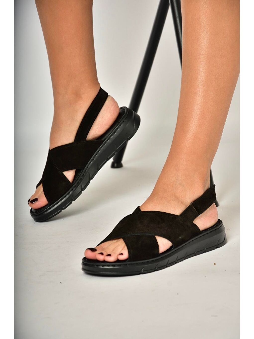 Siyah Kadın Sandalet Y555531102-3