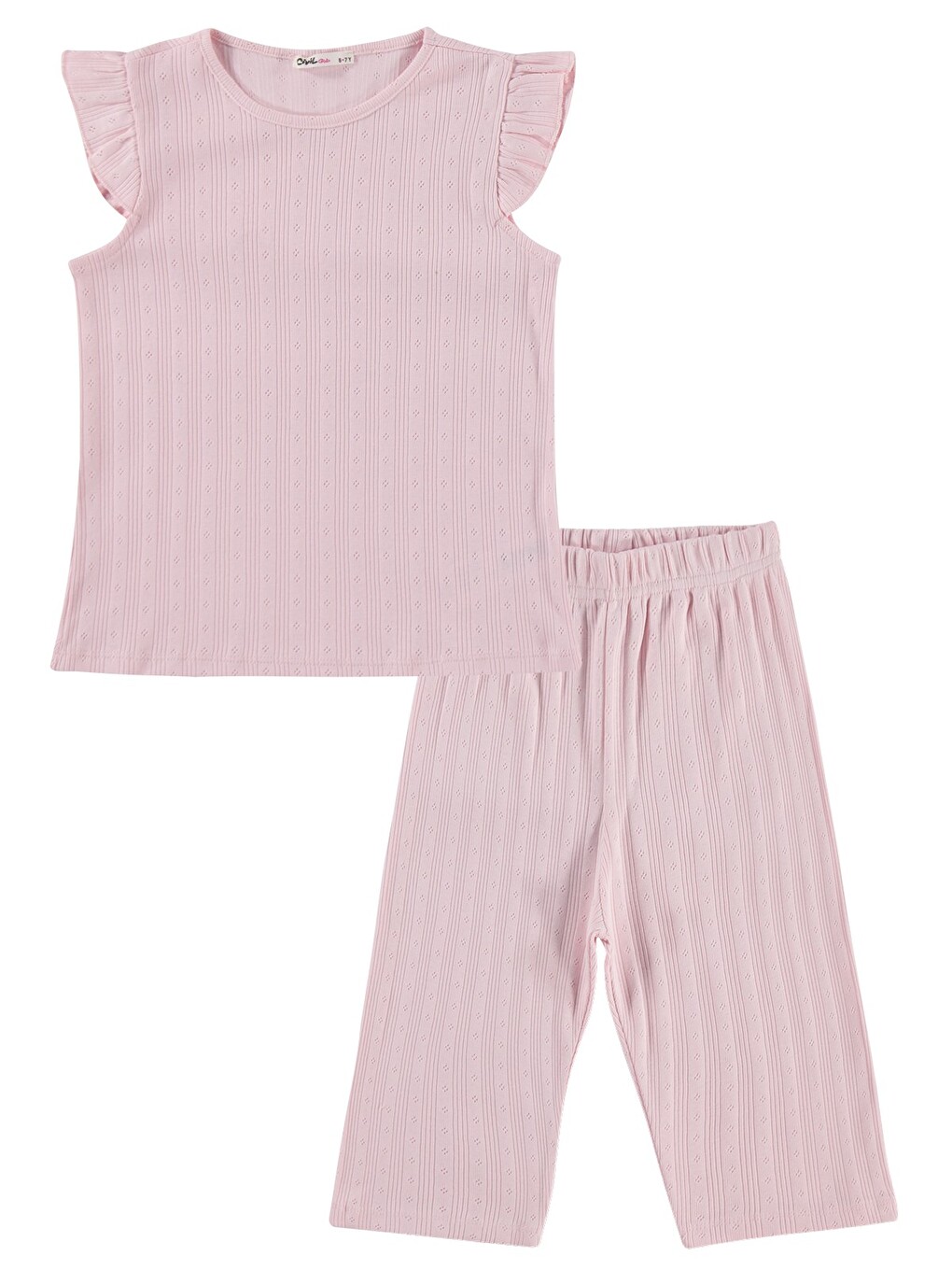 Girls Kaprili 10-13 Yaş Pijama Takımı - Pembe-3