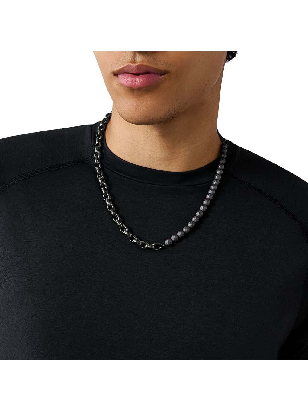 Gri AXG0150-060 Erkek Kolye-1