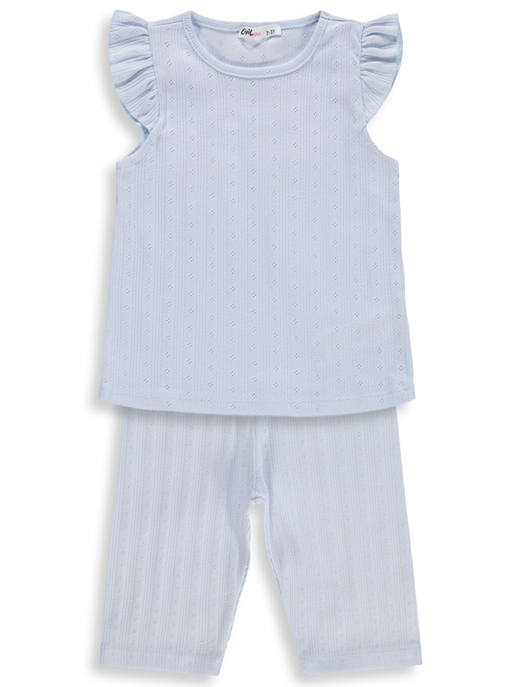 Girls Kaprili 2-5 Yaş Pijama Takımı - Mavi