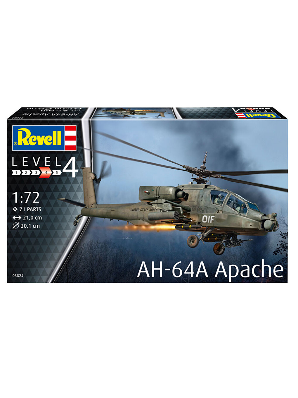 Model Kit Uçak Ah-64a Apache 03824-3