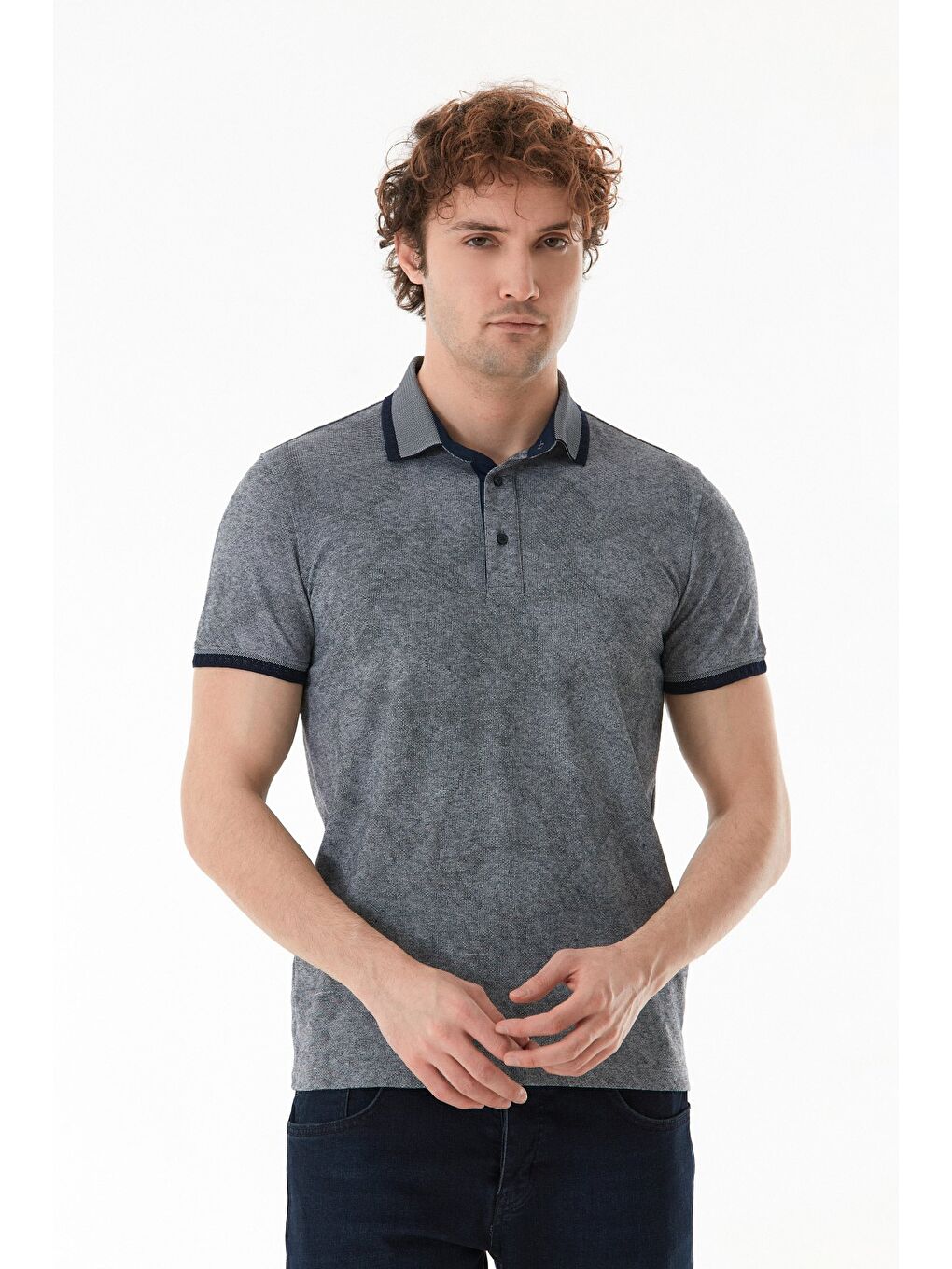 Mavi Basic Polo Yaka Slim Fit Tişört