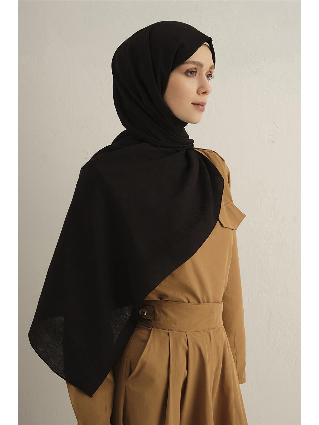 Siyah Pamora Dama Çerçeve Şal 2 01-1