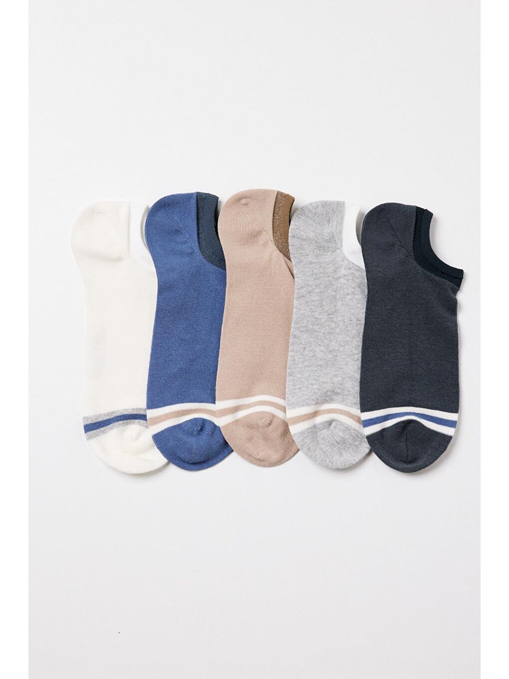 Karışık Erkek 5'Li Paket Step Çorap