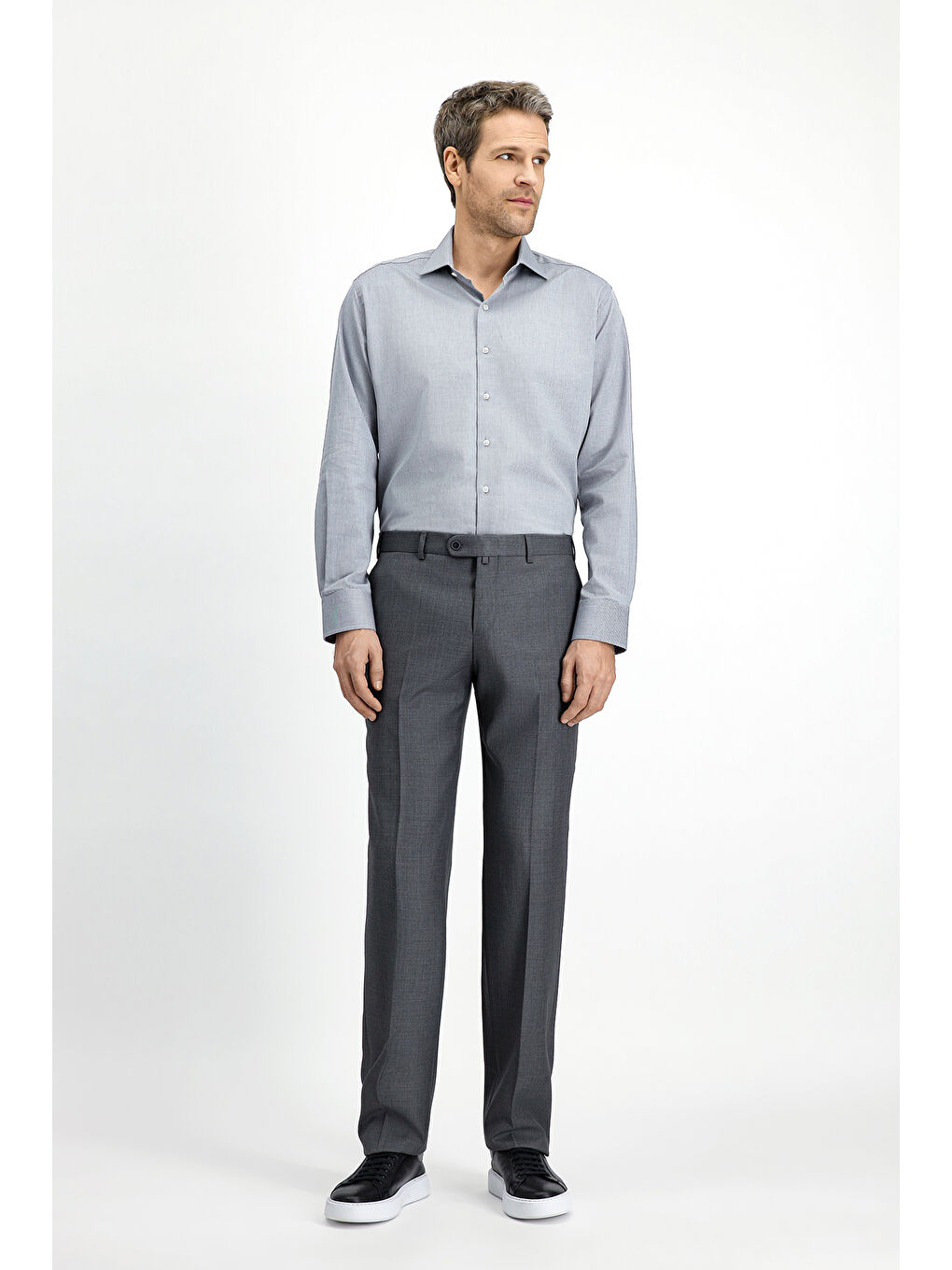 Gri Klasik Kumaş Pantolon