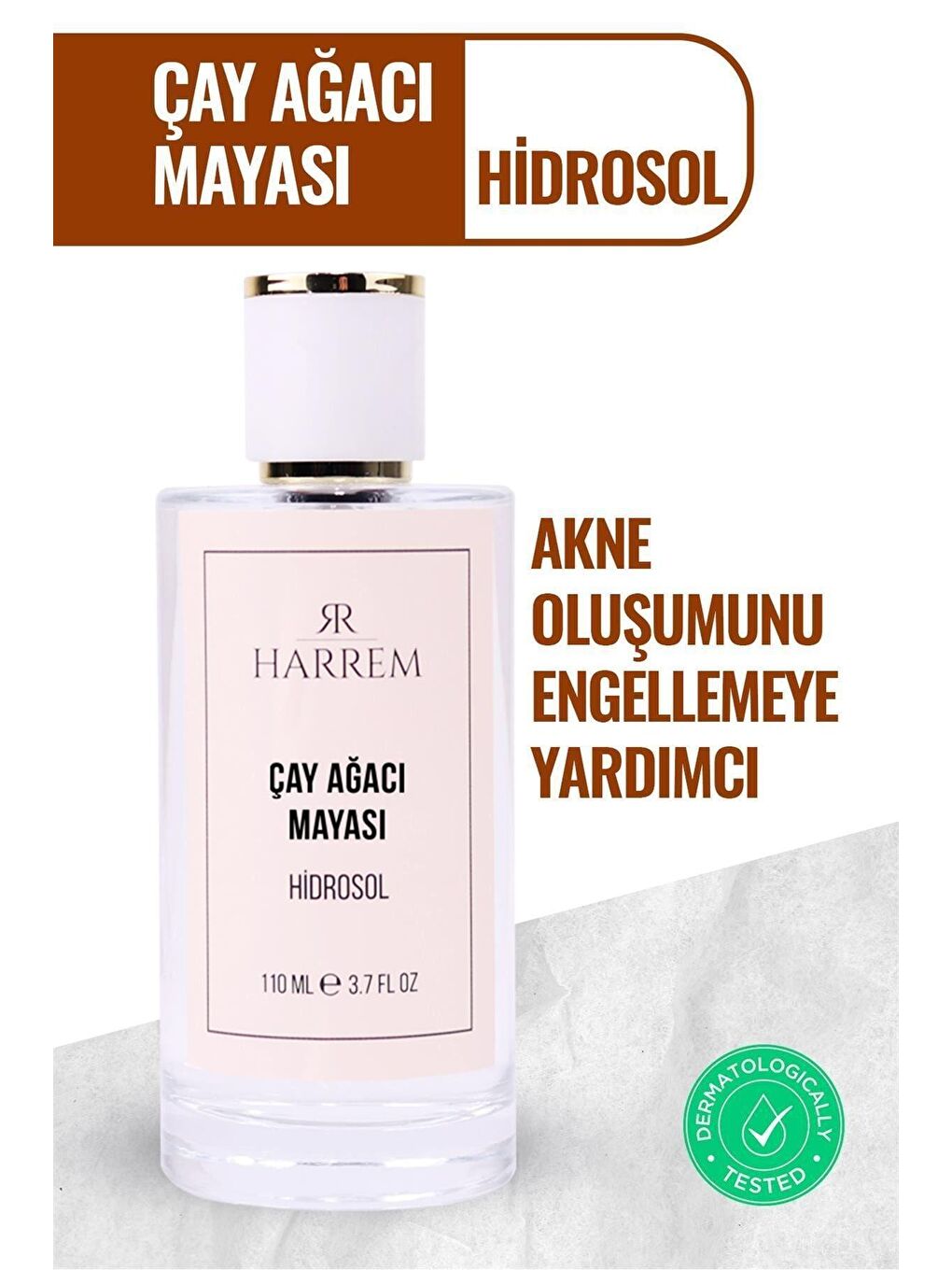 Harrem Renksiz Çay Ağacı Mayası Suyu Cilt Besleyici ve Onarıcı Tonik 110 ml - 1