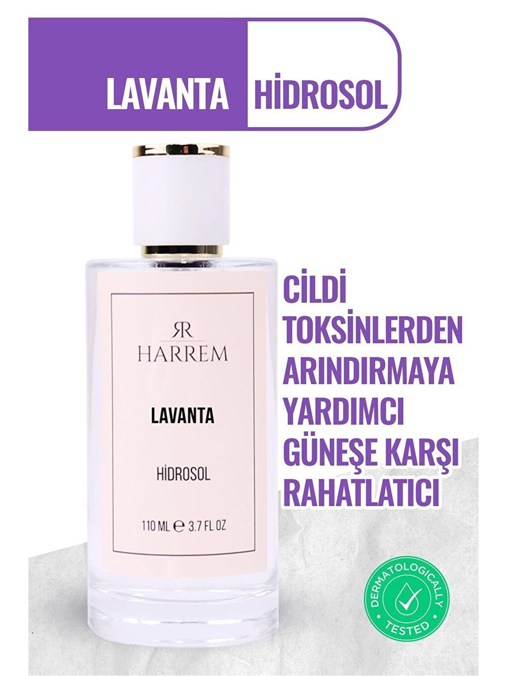 Harrem Renksiz Lavanta Suyu Nemlendirici ve Antioksidan Tonik 110 ml - 1